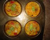 A picture of step 3 of Egg muffins(veg).