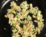 A picture of step 3 of Paneer Kulfa Saag Stir Fry.