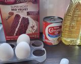 Foto del paso 1 de la receta: Pastel red velvet relleno cheesecake de fresa