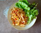 รูปขั้นตอนการทำที่ 3 ของ มักกะโรนีเส้นบุกหมูสับ keto