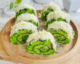 Foto langkah ke 6 dari resep 735. Bolu Gulung Pandan motif Huricane.