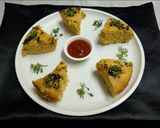 A picture of step 6 of Gujarati Handvo.