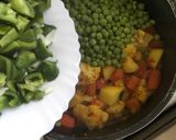 A picture of step 4 of Mix sabzi / mix veggies.