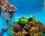 A picture of step 7 of Noodles with manchurian Pure Jain version.