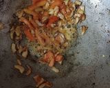 A picture of step 2 of Cheesey leftover chapati pasta.