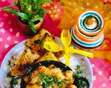 A picture of step 3 of Winter special cauliflower with potato dry sabzi.