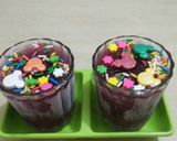 A picture of step 8 of Blackcurrent icecream.