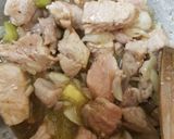 A picture of step 2 of My Ginger and Pork Noodles 😘.