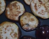 A picture of step 2 of Tina's quick eggplant parmesan.