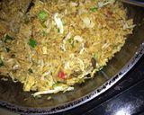 Foto langkah ke 5 dari resep 70. Nasi Goreng Ayam Kampung Pedas #DiulekAsyik #pekaninspirasi #cookpadcommunity.