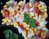 A picture of step 3 of Sweet corn kernels Tomato onion salad.