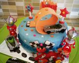 Foto langkah ke 6 dari resep Birthday cake hotwheelshollic.