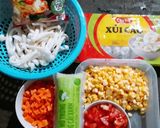 Hình bước làm 1 của món Súp xủi cảo thập cẩm