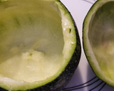 Foto del paso 1 de la receta: Calabacín relleno gratinado