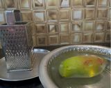 A picture of step 1 of Mangai Sadum / Raw Mango Rice.