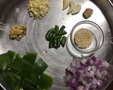 A picture of step 1 of Chilli Baby Corn.