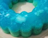 Foto langkah ke 5 dari resep Coral Blue Ocean Puding.