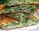Foto langkah ke 5 dari resep Omelette Bayam Keju #MenuSehatAnak.