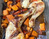 A picture of step 5 of Roasted Chicken with Sweet Potatoes and Vegetables.