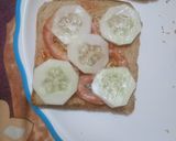 A picture of step 3 of Veg sandwich.