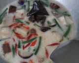 Foto langkah ke 4 dari resep Santan Terong Kacang Panjang Ikan Asin.