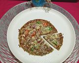 A picture of step 4 of Makeover Pizza Made With Leftover Methi Paratha.