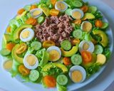 Hình bước làm 4 của món SALAD cá ngừ hộp sốt dầu giấm