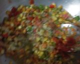 A picture of step 2 of Corn fried Rice.