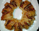 Foto del paso 2 de la receta: Rosca de hojaldre con jamón york queso y beicon