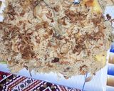 A picture of step 12 of Chicken yakhni pulao.