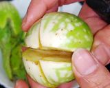 A picture of step 1 of Eggplant Recipe (Baingan masala).