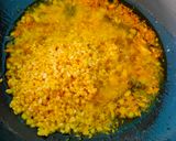 A picture of step 3 of Spinach with Moong dal sabzi.