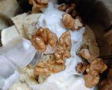 A picture of step 2 of Sattu smoothie.