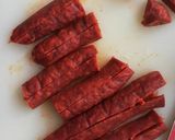 Une image de l'étape 2 de Risotto chorizo et parmesan.