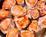 A picture of step 1 of Seared Pork Medallions in Creamy Mushroom Sauce from Tastypinch.