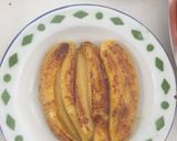 Gambar langkah 2 resipi Pisang Raja Bakar Cheese.