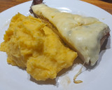 Foto del paso 10 de la receta: Matambrito en barbacoa y 4 quesos con puré mixto