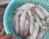Hình bước làm 1 của món Đầu mực 🦑nấu canh lá ngót