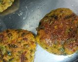 A picture of step 5 of Corn Veggie Tikki.