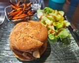 Une image de l'étape 12 de Burger boudins blancs pommes, frites de patates douces.