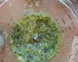 A picture of step 2 of Fruit ice cream kiwi and apple.