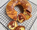 Foto langkah ke 9 dari resep Marmer Cake 2 Telur (Ekonomis, Lembut, Anti Seret).