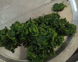 A picture of step 2 of Methi Malai Matar.