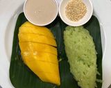 A picture of step 7 of Mango Sticky Rice (Pandan-Infused Sticky Rice).
