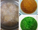 A picture of step 4 of Tricolor Semiya Payasam.