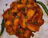 A picture of step 5 of Dry Potato Sabzi.