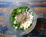 A picture of step 1 of Vegan Chimichurri Cold Pasta Salad.