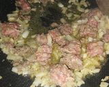 Gambar langkah 3 resipi Spagetthi Bolognese.