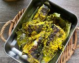 Gambar langkah 6 resipi Patin Tempoyak Bakar.