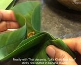 รูปขั้นตอนการทำที่ 6 ของ ห่อหมกหัวปลีเนื้อไก่บด Banana Flower Recipe